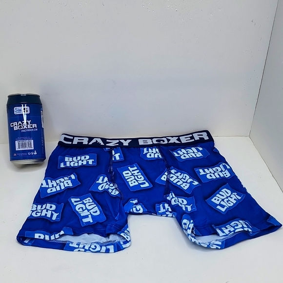 CRAZY BOXER BUD LIGHT BLUE COLOR SMALL SIZE - Picture 2 of 7